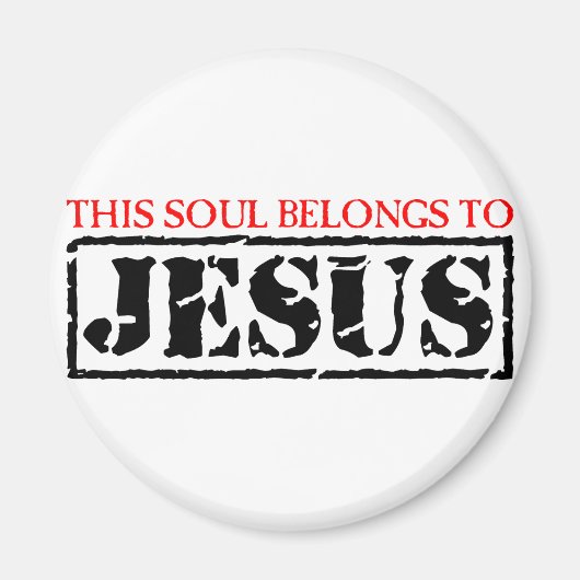 Aimant Cette âme appartient à Jésus (Devant)