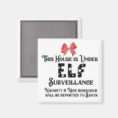 Aimant Cette Chambre est sous l'aimant SURVEILLANCE ELF (Recto/Verso)