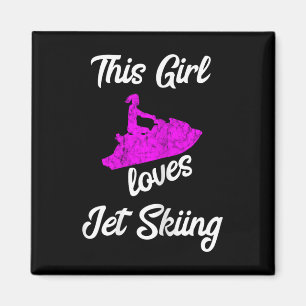 Aimant Cette Fille Aime Jet Ski Conduite Water Jet Ski Bo