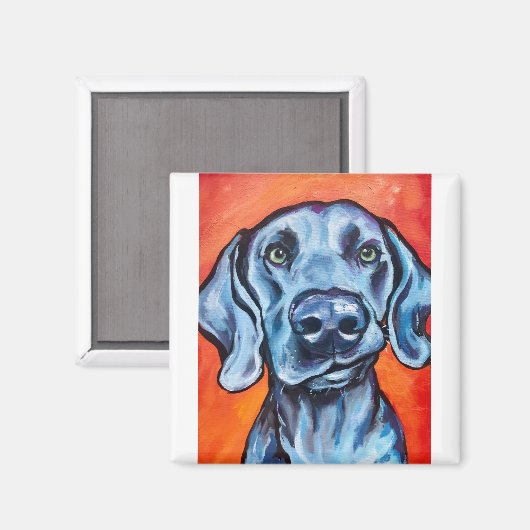 Aimant Cette lèvre-là ! Weimaraner (Recto/Verso)