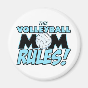 Aimant Cette maman Rules.png de volleyball