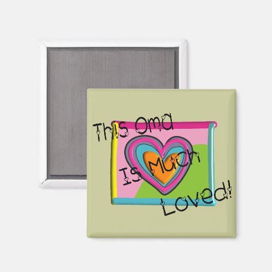 Aimant Cette OMA beaucoup aimé (Recto/Verso)