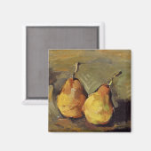 Aimant Cezanne - Deux poires, célèbre peinture, (Recto/Verso)