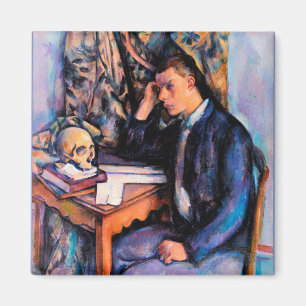 Aimant Cezanne - Jeune homme et crâne