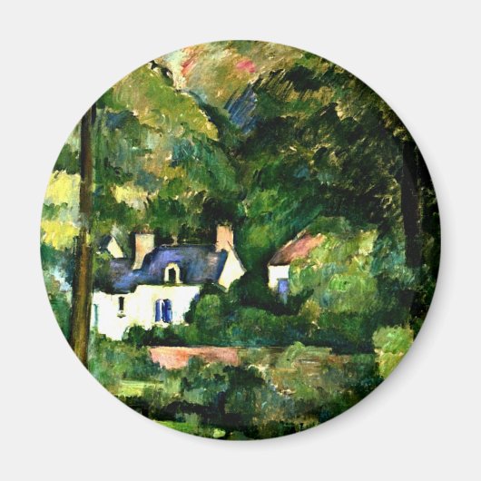 Aimant Cezanne - Maisons dans la verdure-1881 (Devant)