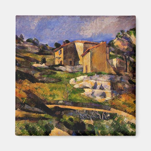 Aimant Cezanne - Maisons en Provence (Devant)