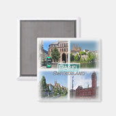 Aimant CH0290 Europe, Suisse, Bâle, Frigo (Recto/Verso)