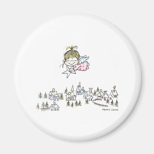 Aimant CH-010 Ange de Noël (Devant)