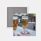 Aimant Chablis; deux bières cool à 42 degrés chaud été (Recto/Verso)