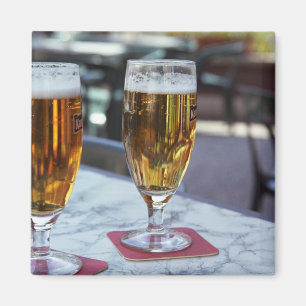 Aimant Chablis; deux bières cool à 42 degrés chauds été