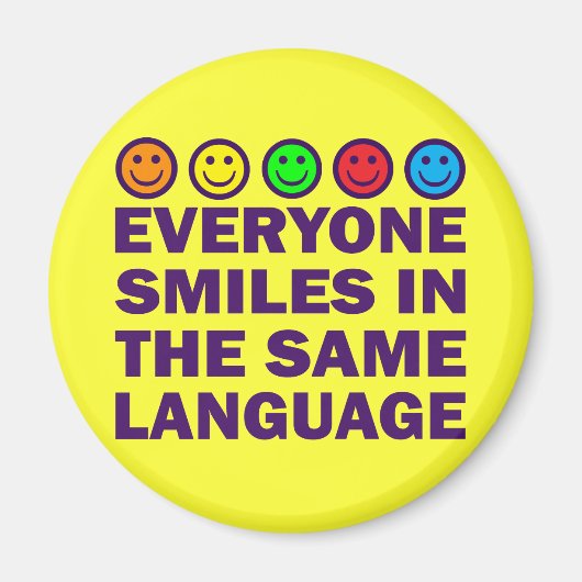 AIMANT CHACUN SOURIT DANS LA MÊME LANGUE (Devant)