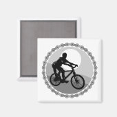 Aimant chaîne de VTT sprocket niveaux de gris (Recto/Verso)