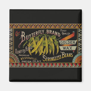 Aimant Chaîne Étiquette de haricot Vegetable Pays