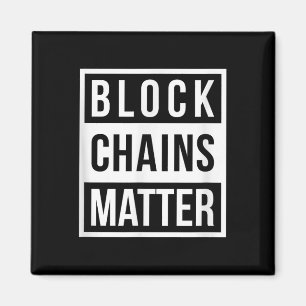Aimant Chaînes de blocs - Drôle Blockchain cadeau Crypto
