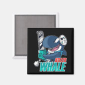 Aimant Chainsaw Killer Whale Costume Amusant Orca Hallowe (Recto/Verso)