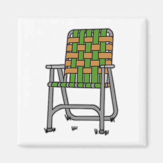 Aimant Chaise de pelouse pliante (Devant)