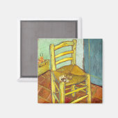 Aimant Chaise de Vincent Van Gogh avec pipe (Recto/Verso)