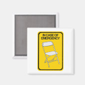 Aimant Chaise pliante En coque d'urgence (Recto/Verso)
