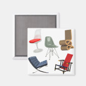 Aimant Chaises célèbres (Recto/Verso)