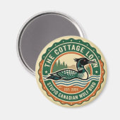 Aimant Chalet Lune Stupide Loup Canadien Oiseau (Recto/Verso)