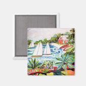 Aimant Chalet rouge de la Baie II (Recto/Verso)