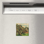 Aimant Chalets en grès chaulé par Vincent van Gogh (In Situ (Lave-vaisselle))