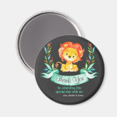 Aimant Chalkboard Aquarelle Lion Merci (Recto/Verso)