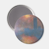 Aimant Chambres du Parlement, Londres par Claude Monet (Recto/Verso)