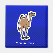 Aimant Chameau mignon ; Bleu (Devant)