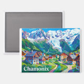 Aimant Chamonix France (Recto/Verso)