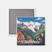 Aimant Chamonix France (Recto/Verso)