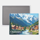 Aimant Chamonix France (Recto/Verso)