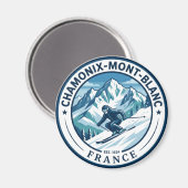 Aimant Chamonix-Mont-Blanc France (Recto/Verso)