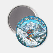 Aimant Chamonix Mont Blanc France (Recto/Verso)