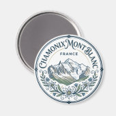 Aimant Chamonix-Mont-Blanc France (Recto/Verso)