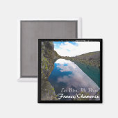 Aimant Chamonix, Mont-Blanc, Lac Bleu (Magnet) (Recto/Verso)