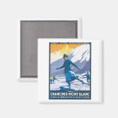 Aimant Chamonix Mont Blanc vintage (Recto/Verso)