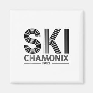 Aimant Chamonix Station de ski France Alpes Mot de passe