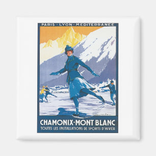 Aimant Chamonix vintage Mont Blanc
