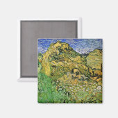 Aimant Champ avec piles de blé par Vincent van Gogh (Recto/Verso)