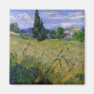 Aimant Champ de blé vert avec Cypress par Vincent van Gog