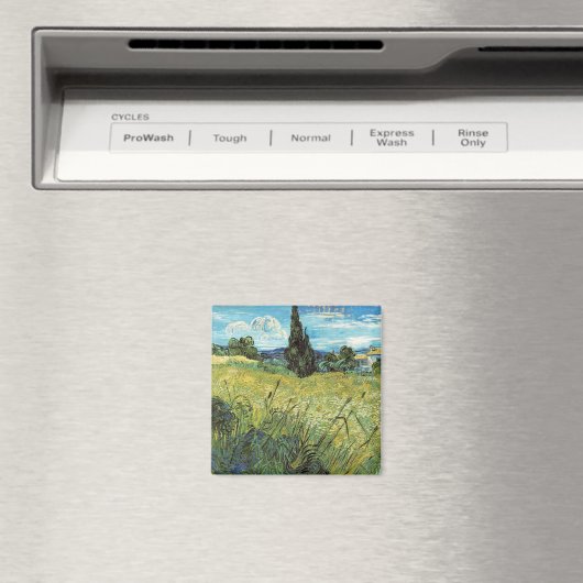 Aimant Champ de blé vert Vincent van Gogh (In Situ (Lave-vaisselle))