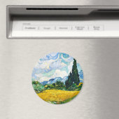 Aimant Champ de blé Vincent Van Gogh avec Cyprès (In Situ (Lave-vaisselle))