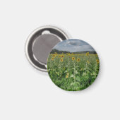 Aimant "Champ de Tournesols" (Recto/Verso)