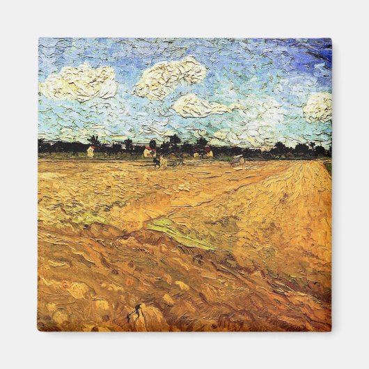 Aimant Champ labouré (les Sillons) de Vincent van Gogh (Devant)