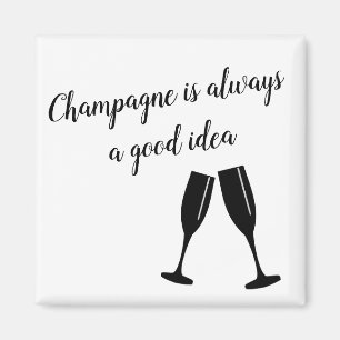 Aimant Champagne est toujours une bonne idée