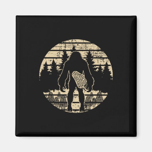 Aimant Champignon Bigfoot Morel La recherche de la mycolo (Devant)