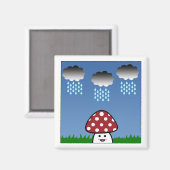 Aimant Champignon Kawaii (Recto/Verso)