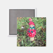 Aimant Champignon rouge, gnoom pixelart, Pixel Art  (Recto/Verso)