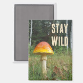 Aimant champignon Stay Wild (Recto/Verso)